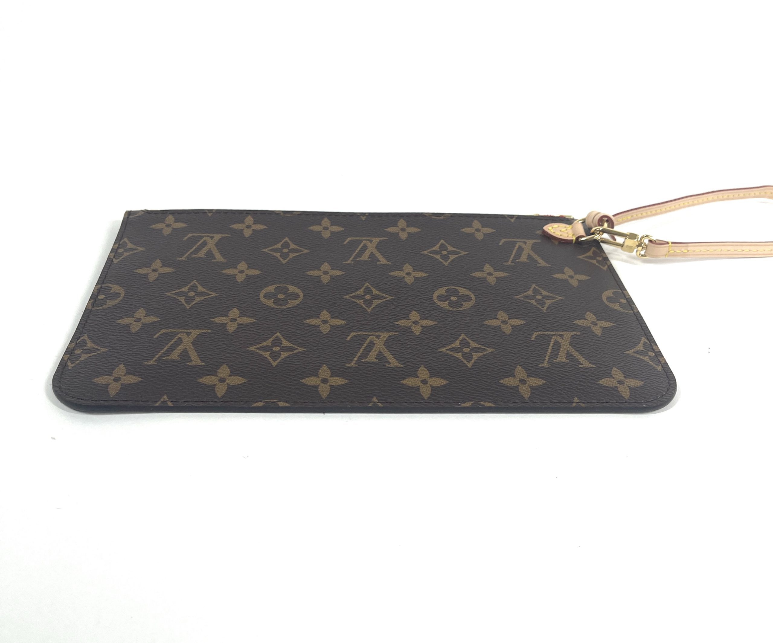 Louis Vuitton Monogram Neverfull Pouch - Brown Clutches, Handbags