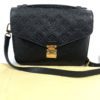 Louis Vuitton Monogram Empreinte Leather Canvas Pochette Metis Black 3