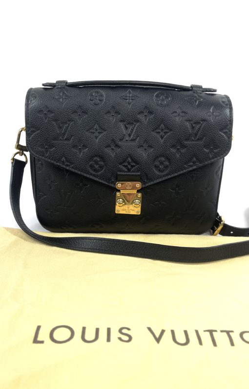 Louis Vuitton Black Monogram Empreinte Leather Pochette Metis 4