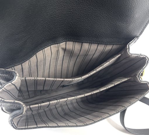 Louis Vuitton Monogram Empreinte Leather Canvas Pochette Metis Black 16