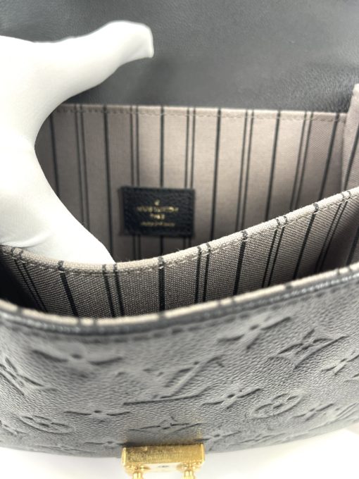 Louis Vuitton Monogram Empreinte Leather Canvas Pochette Metis Black 18