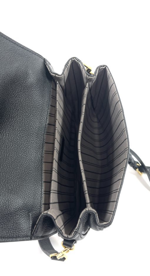 Louis Vuitton Monogram Empreinte Leather Canvas Pochette Metis Black 5