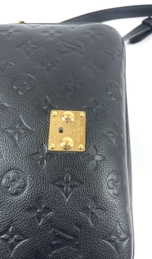 Louis Vuitton Monogram Empreinte Leather Canvas Pochette Metis Black 19