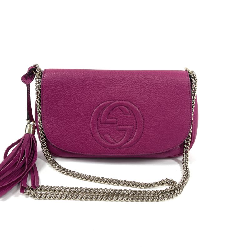 Soho patent leather crossbody bag Gucci Pink in Patent leather - 29750385