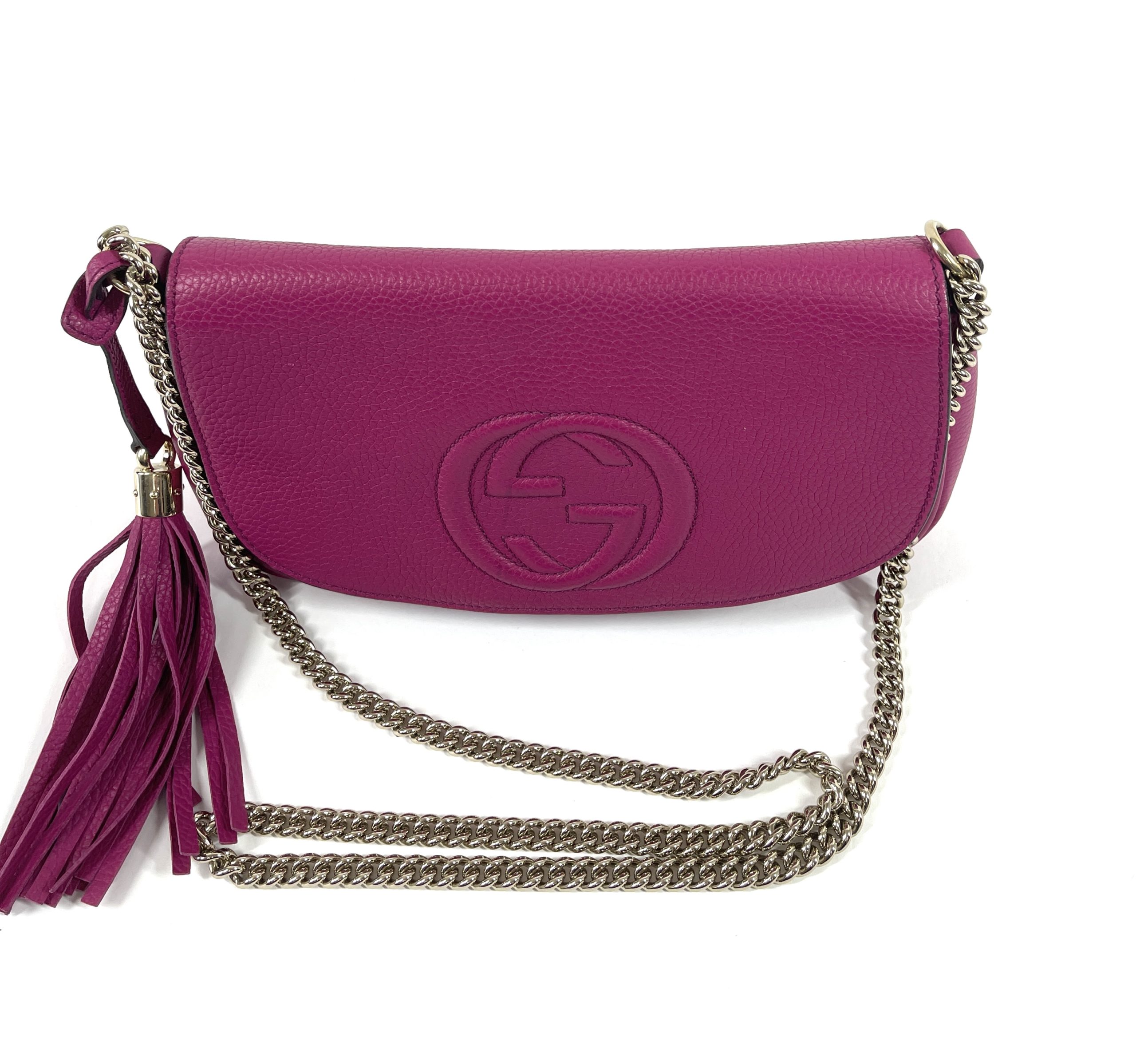 Gucci Medium Interlocking GG Crossbody Bag in Soft Pink