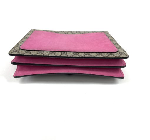 Gucci Supreme Monogram Medium Pink Dionysus Shoulder Bag 13