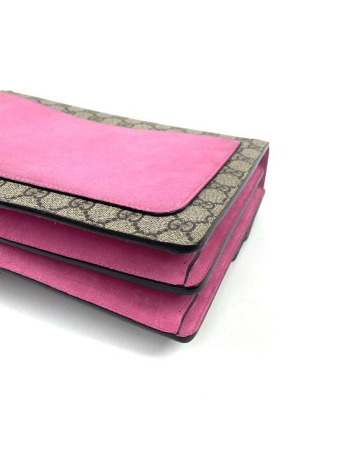 Gucci Supreme Monogram Medium Pink Dionysus Shoulder Bag 14