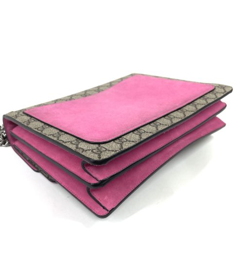 Gucci Supreme Monogram Medium Pink Dionysus Shoulder Bag 15
