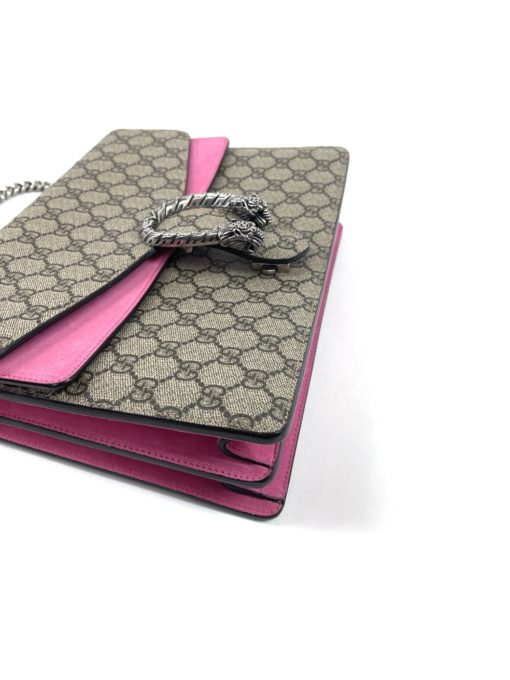 Gucci Supreme Monogram Medium Pink Dionysus Shoulder Bag 20