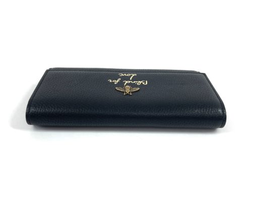 Gucci Blind For Love Bee Long Black Continental Wallet 7
