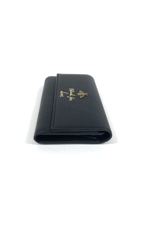 Gucci Blind For Love Bee Long Black Continental Wallet 12