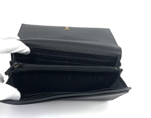 Gucci Blind For Love Bee Long Black Continental Wallet 6