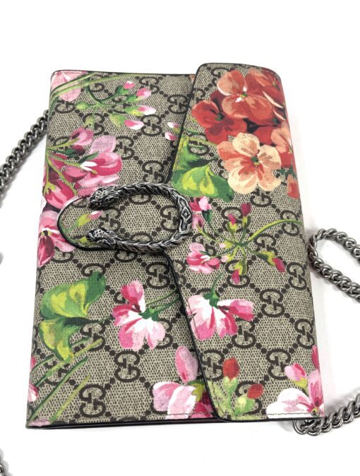 Gucci Supreme Mini Dionysus Blooms Wallet-On-Chain Bag 6