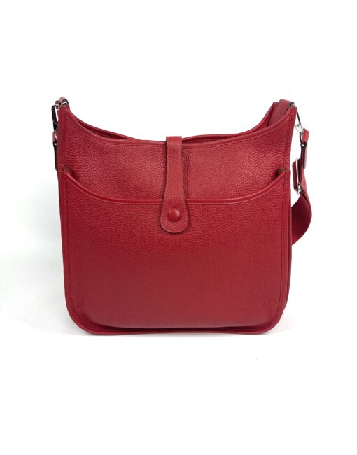 Hermes Taurillon Clemence Evelyne III GM Rouge Tomate Red 3