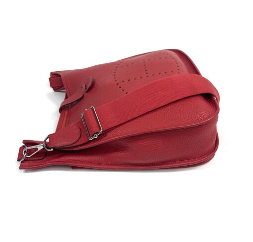 Hermes Taurillon Clemence Evelyne III GM Rouge Tomate Red 21