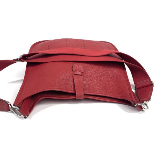 Hermes Taurillon Clemence Evelyne III GM Rouge Tomate Red 16