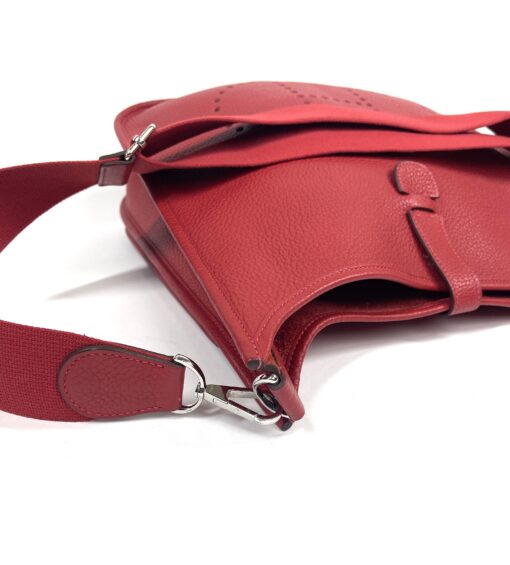 Hermes Taurillon Clemence Evelyne III GM Rouge Tomate Red 18