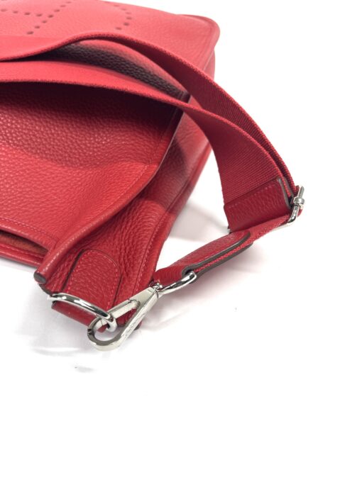 Hermes Taurillon Clemence Evelyne III GM Rouge Tomate Red 22