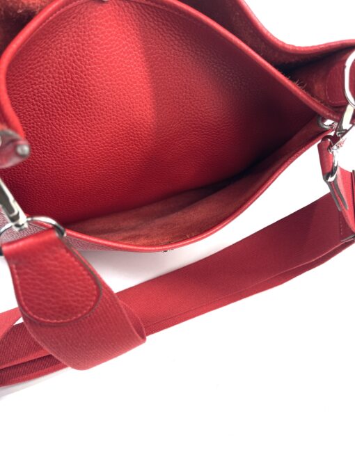Hermes Taurillon Clemence Evelyne III GM Rouge Tomate Red 13