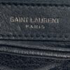 YSL Saint Laurent College Large Quilted Black Leather V-Flap Shoulder Bag Silver 16