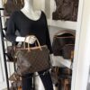 Louis Vuitton Monogram Pallas Rose Ballerine Shoulder Bag (Copy) 2