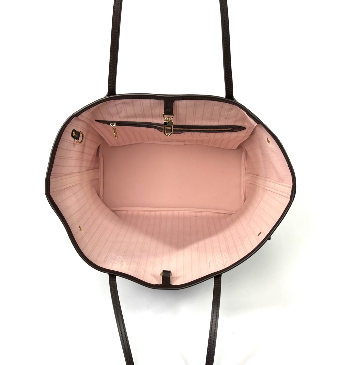 New Authentic Louis Vuitton Ebene Damier Pink/Rose Ballerine