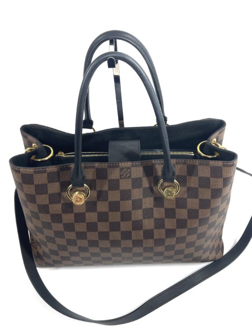 Louis Vuitton Damier Ebene Riverside Satchel Shoulder Bag 13
