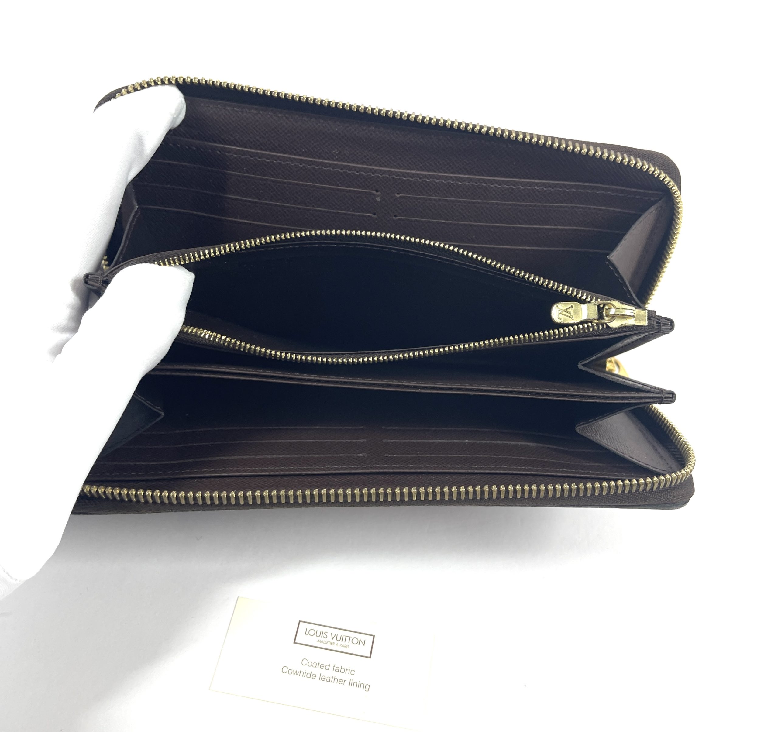 Louis Vuitton Brown Zippy Wallet Damier Ebene Canvas - A World Of