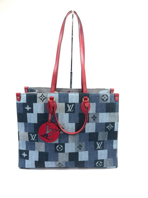Louis Vuitton Monogram Denim Autres Toiles Onthego GM Shoulder Bag 4