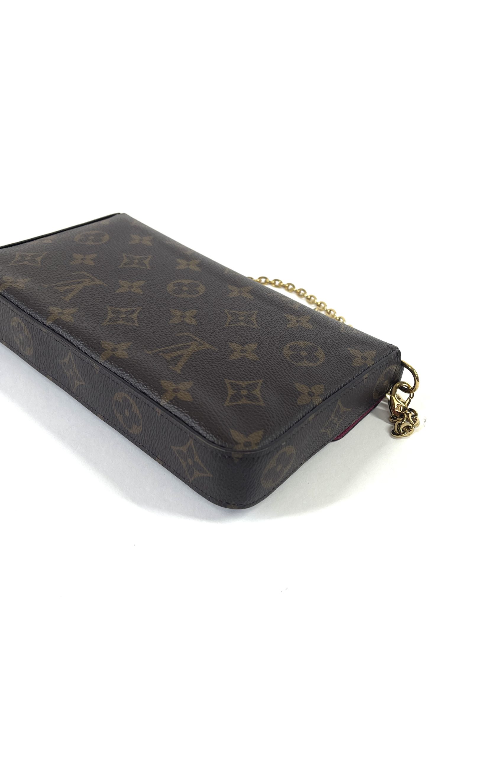 Louis Vuitton, Bags, Louis Vuitton Felicie Pochette Lv Logo Canvas Chain  Strap Bag Limited Edition