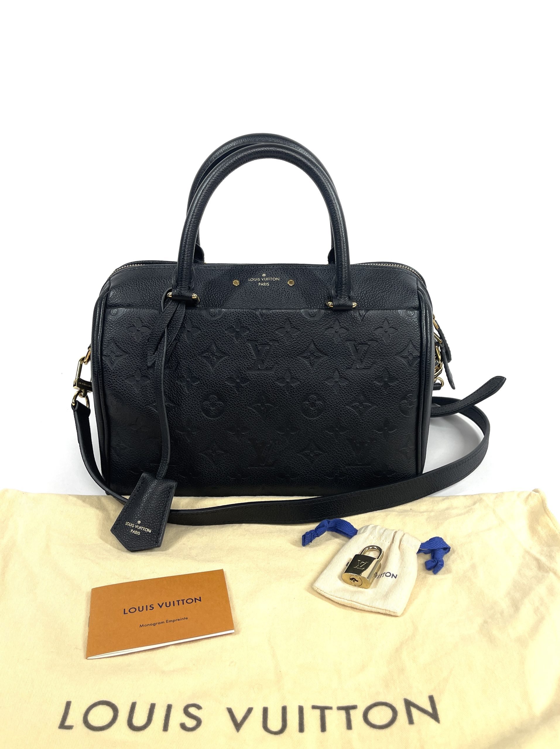 Louis Vuitton Monogram Black Empreinte Speedy 25 Bandouliere - A World Of  Goods For You, LLC