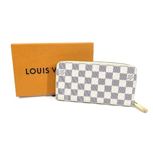 Louis Vuitton Zippy Wallet Damier Azur Canvas 2