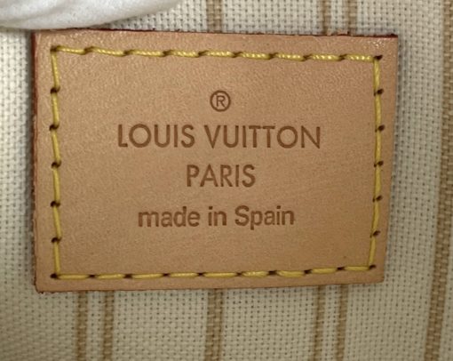 Louis Vuitton Damier Azur Neverfull MM Pochette Clutch Beige 10