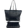 MCM Black Aren Top-Zip Shopper in Visetos 4