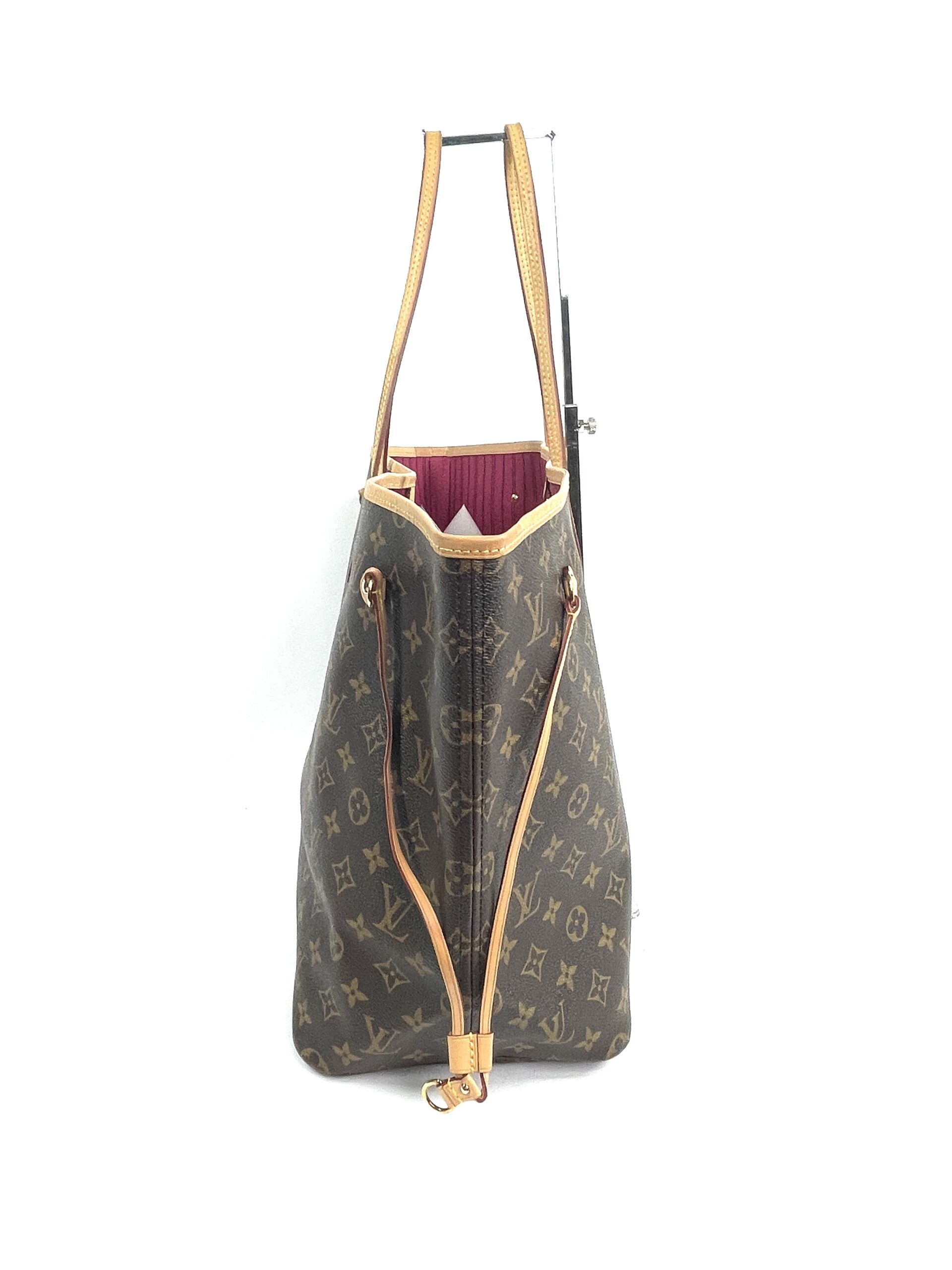 Neverfull Pochette Pouch Ring Hook and Gold Chain Strap GM MM