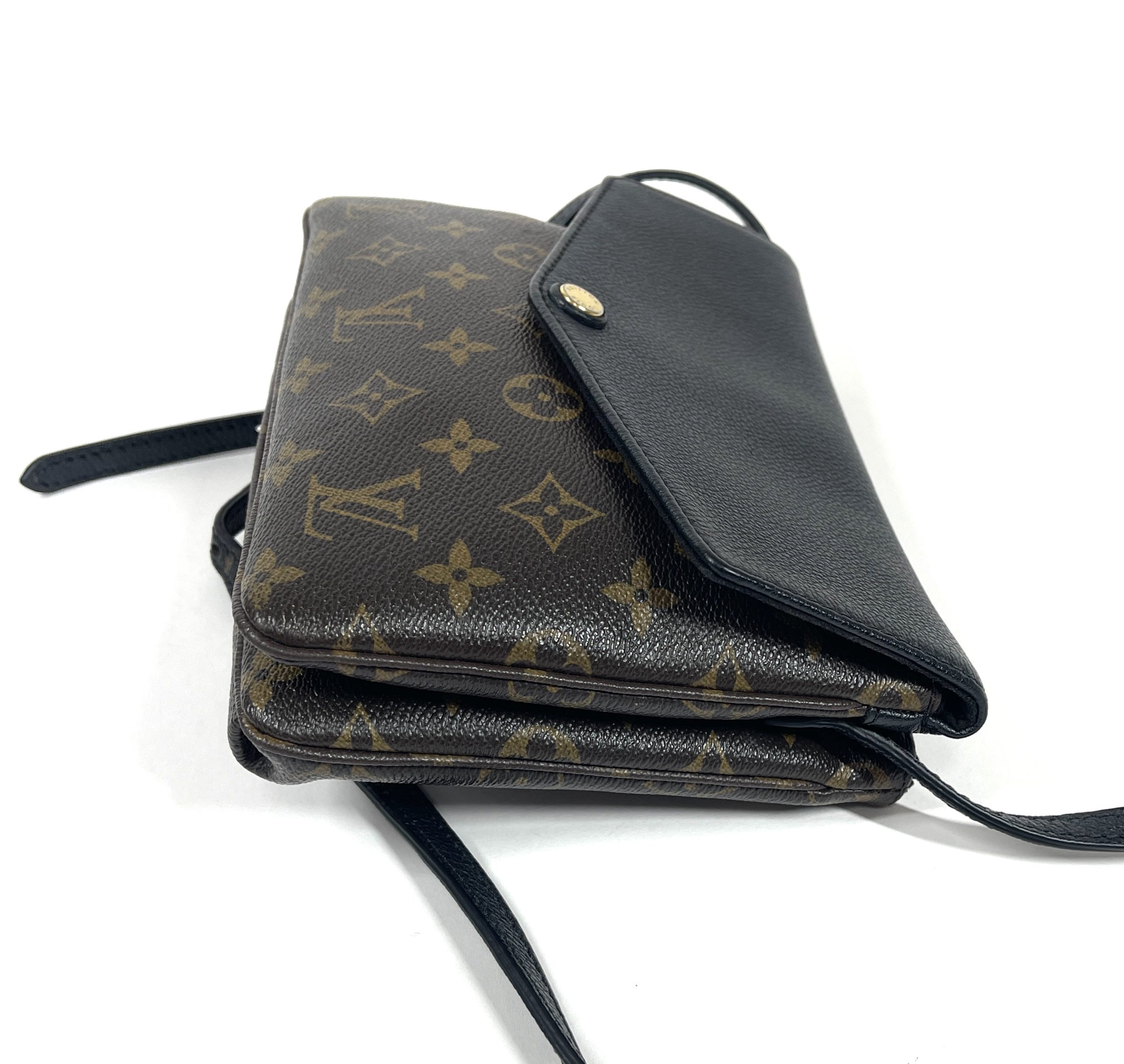 Louis Vuitton noir twice twinset crossbody bag