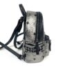 MCM Stark Bebe Boo Side Studs Backpack in Visetos Pewter Black X-Mini 15