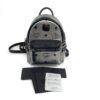 MCM Stark Bebe Boo Side Studs Backpack in Visetos Pewter Black X-Mini 6