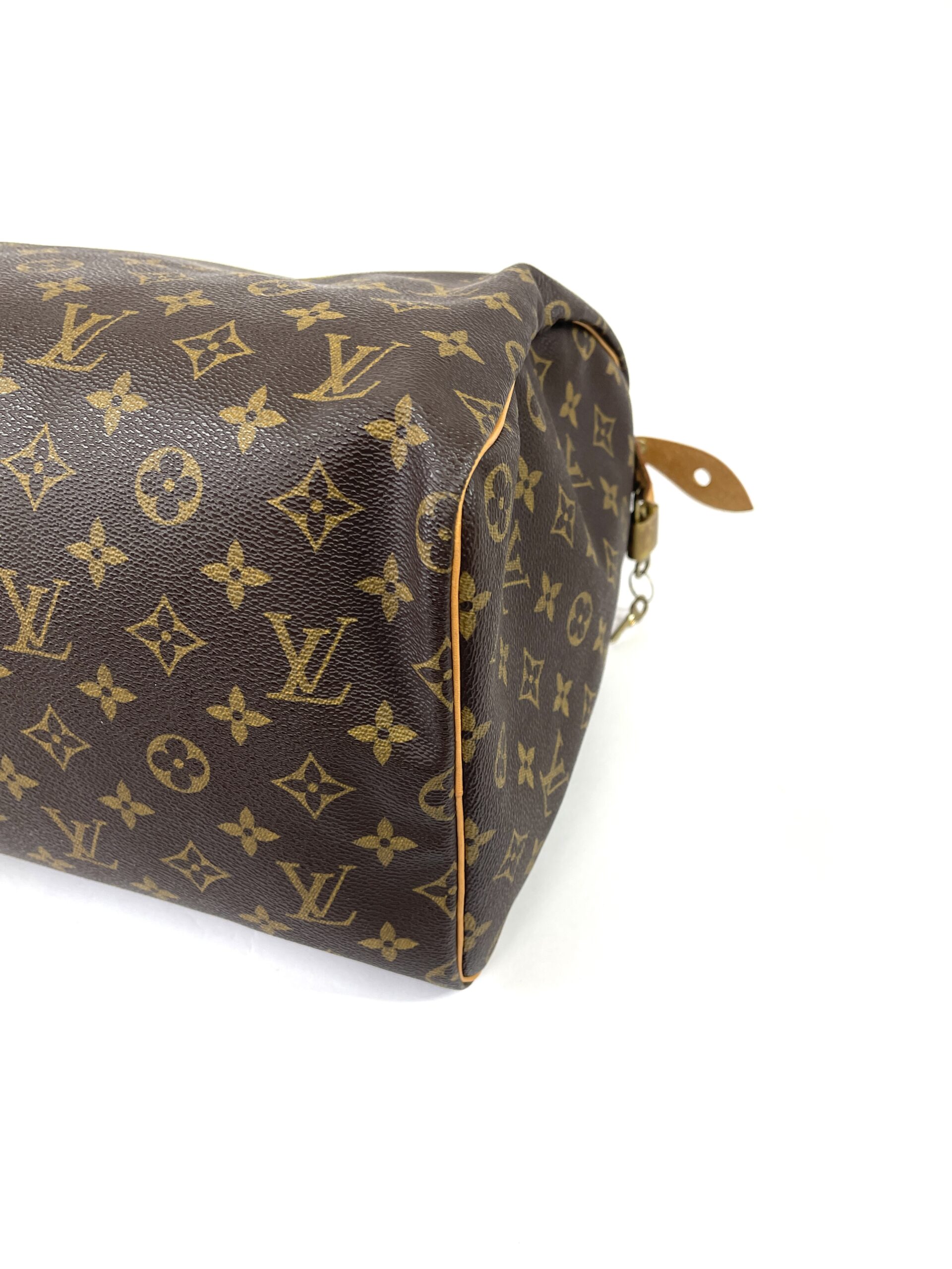 Louis Vuitton Monogram Speedy 40 Handbag, Brown, Coated Canvas