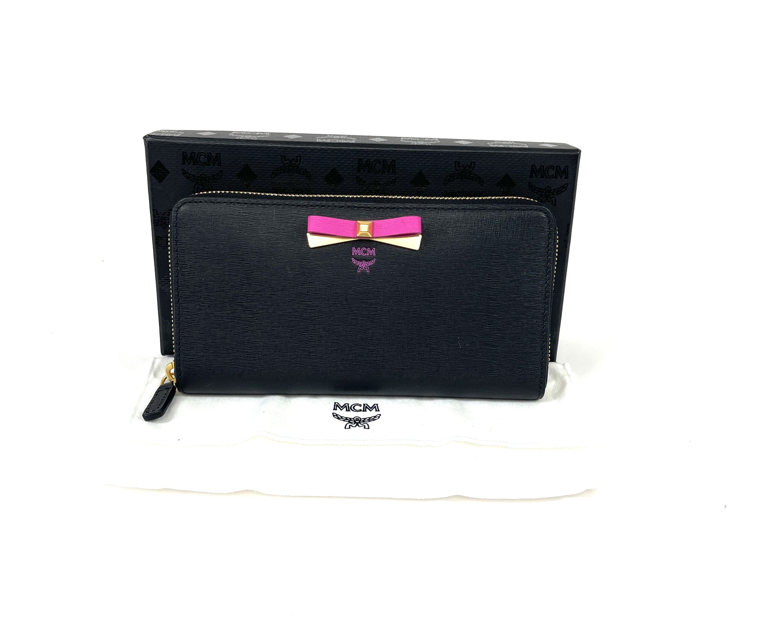 MCM Pink Visetos Patricia Crossbody Wallet - A World Of Goods For
