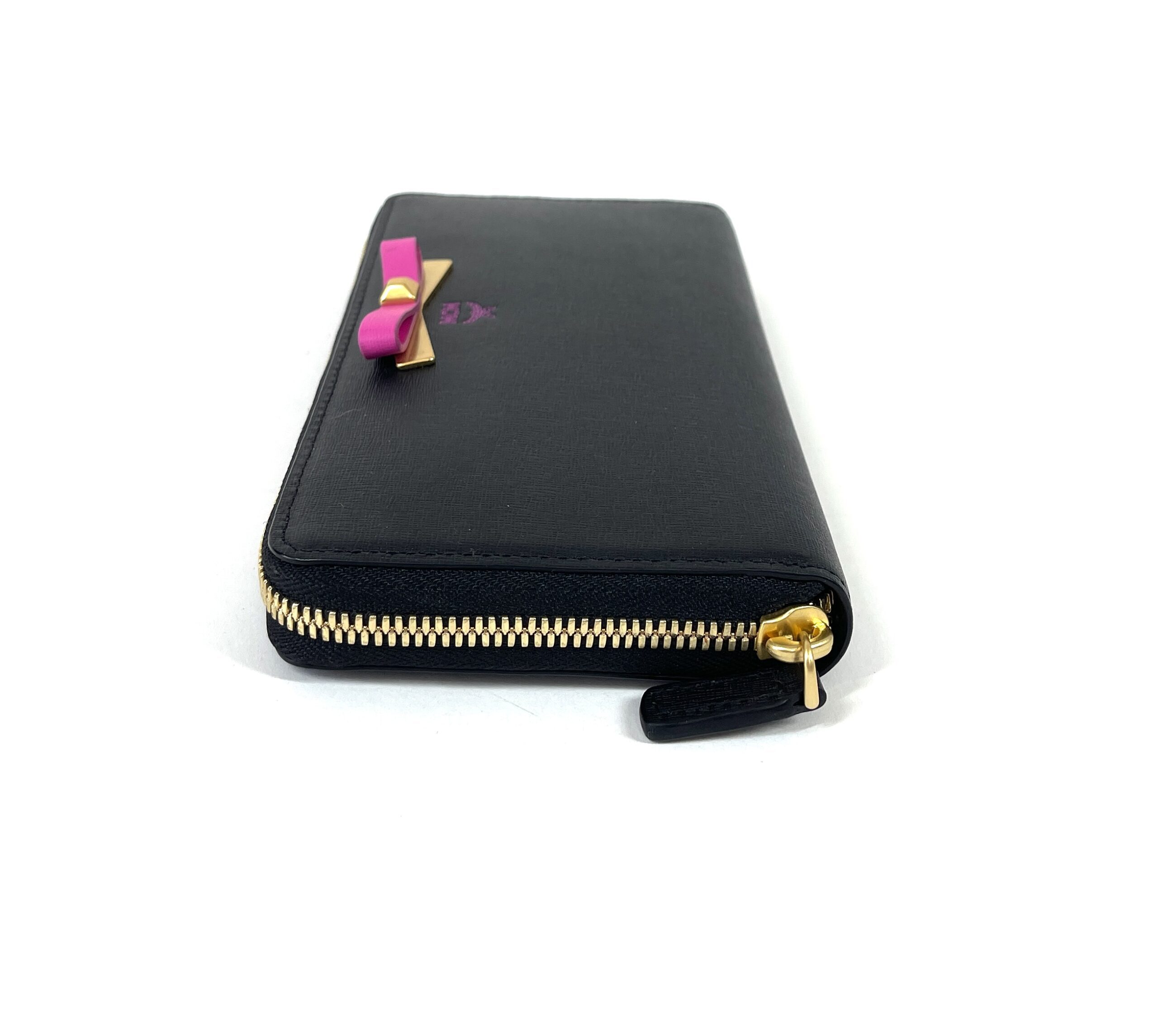 MCM Grained Calfskin Mina Long Wallet Black Pink - A World Of Goods For  You, LLC