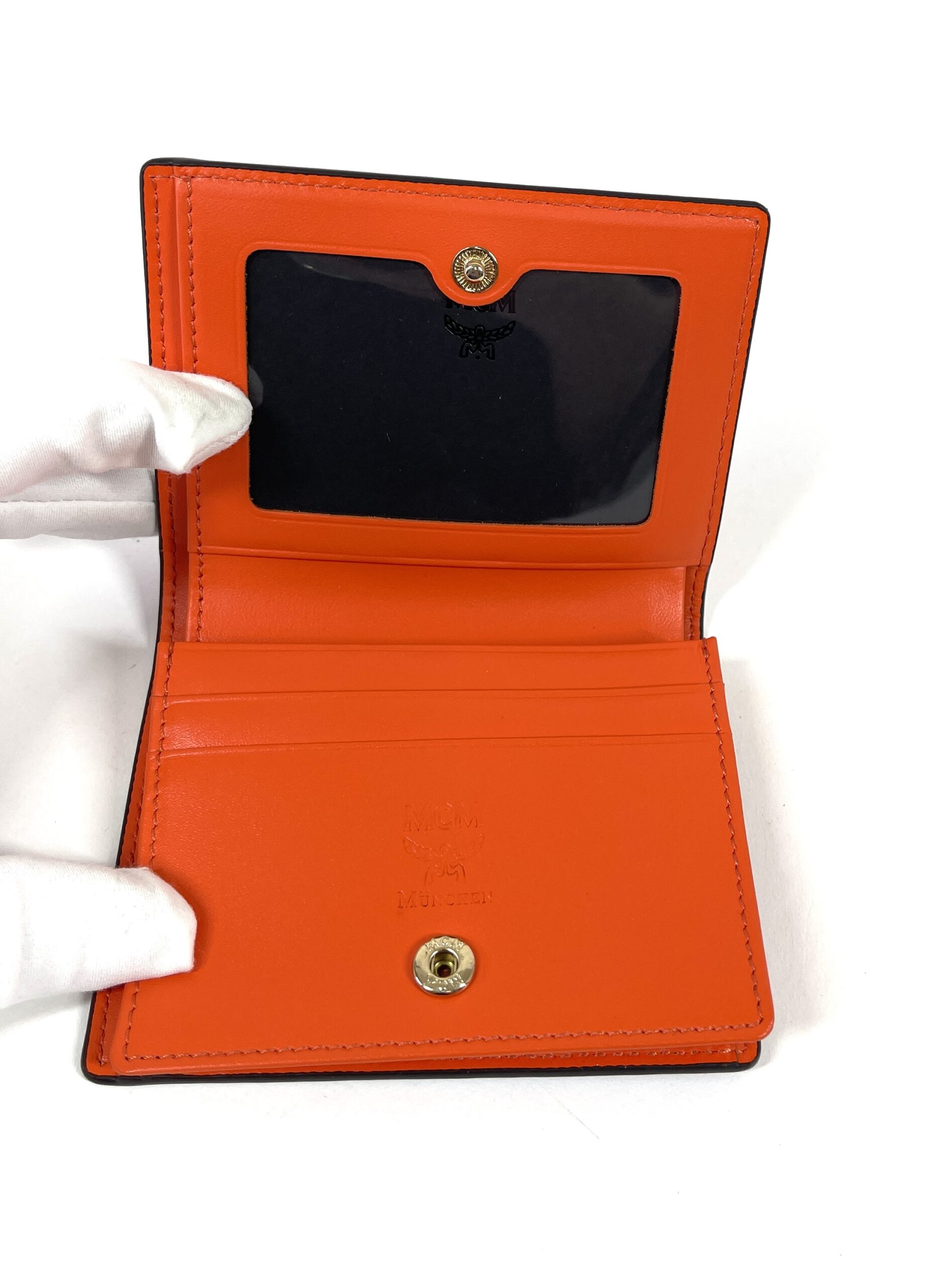 Orange Bifold Wallet & Coin Pouch