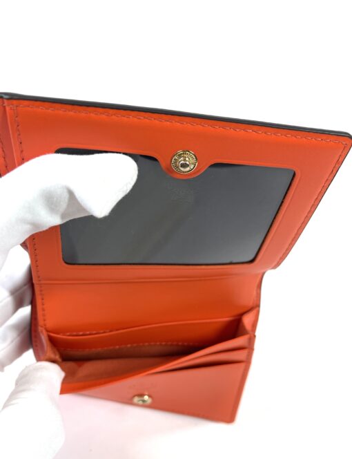 MCM Small Pink Wallet Orange Interior Saffiano Leather 12