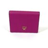 MCM Small Pink Wallet Orange Interior Saffiano Leather
