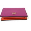 MCM Small Pink Wallet Orange Interior Saffiano Leather 6