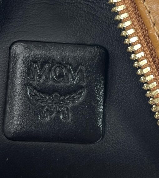 MCM Mini Stark Side Studs Backpack in Visetos Cognac 16