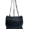 Chanel Black Lambskin Matelasse Tote With Gold Hardware 5
