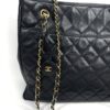 Chanel Black Lambskin Matelasse Tote With Gold Hardware 25