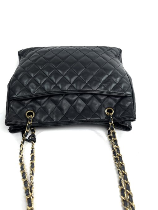 Chanel Black Lambskin Matelasse Tote With Gold Hardware 14