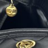 Chanel Black Lambskin Matelasse Tote With Gold Hardware 28